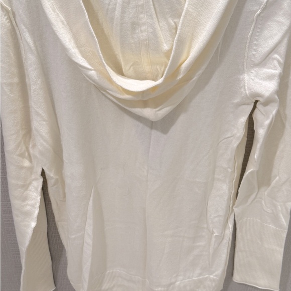 American Eagle Outfitters Cream Button Down a hoodie Cardigan. Size Large - Picture 2 of 6
